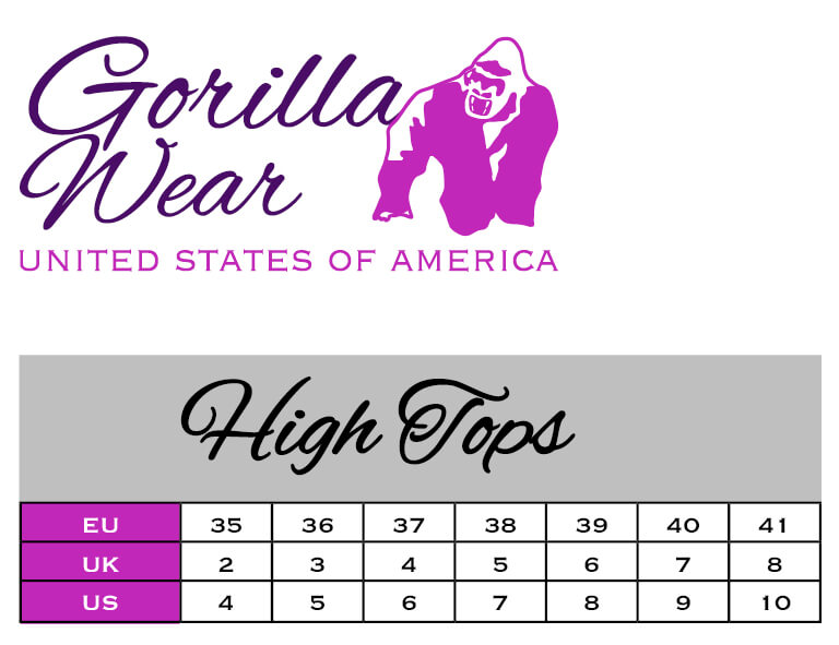 gorilla wear high tops pink