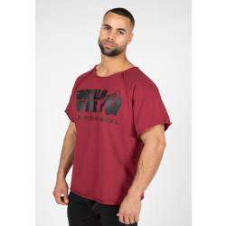 Gorilla Wear Classic Workout Top Burgundy Red S/M