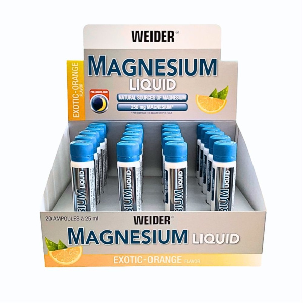 Weider Magnesium Liquid 20 Ampoules á 25ml