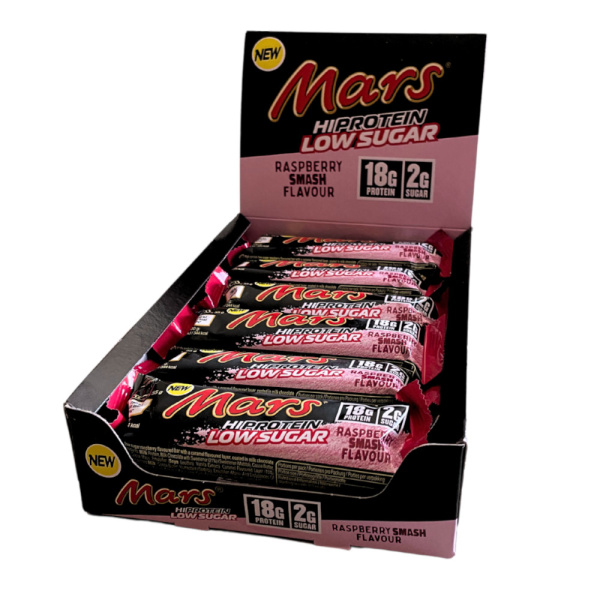 Mars Low Sugar High Protein Bar Raspberry Smash 12x55g Box