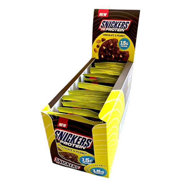 Snickers High Protein Cookie Chocolate & Peanut 12x60g Box