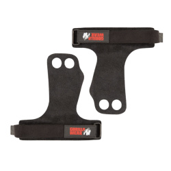 Gorilla Wear 2-Hole Leather Lifting Grips