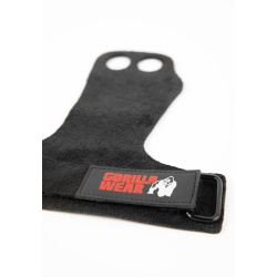 Gorilla Wear 2-Hole Leather Lifting Grips