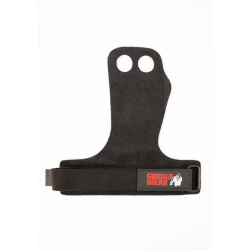 Gorilla Wear 2-Hole Leather Lifting Grips