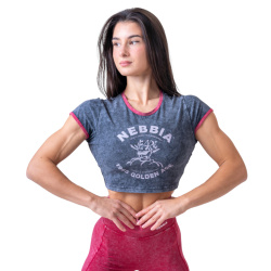 Nebbia Washed Off Crop Top Golden Age 782