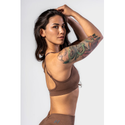 Nebbia Medium Support Sports Bra 305 Brown