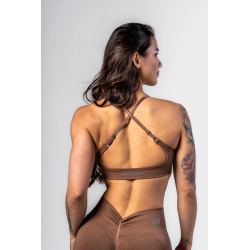 Nebbia Medium Support Sports Bra 305 Brown