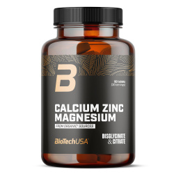 BioTech USA Organic Calcium Zink Magnesium - 90 Tabletten