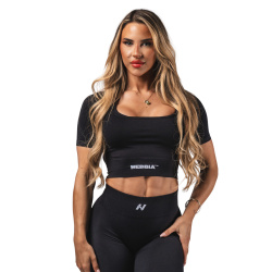 Nebbia Shaping Crop Top 499 Black