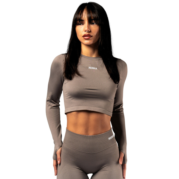 Nebbia Longsleeve POWER 892 Light Brown Ash