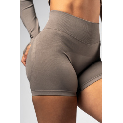 Nebbia High Waist Push Up Shorts POWER 893 Light Brown Ash