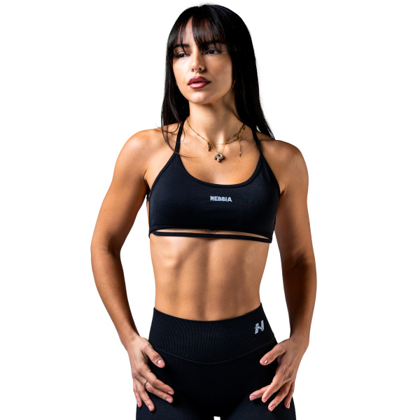 Nebbia Open Back Sports Bra POWER 890 Black