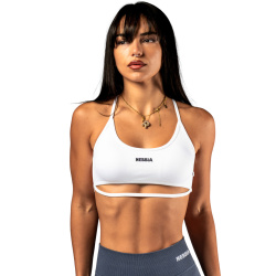Nebbia Open Back Sports Bra POWER 890 White