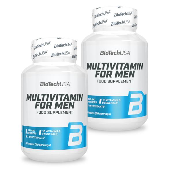 BioTech USA Multivitamin For Men- 60 Tabletten Doppelpack