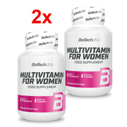 BioTech USA Multivitamin For Women- 60 Tabletten Doppelpack