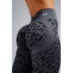 Nebbia Push-Up Compression Leopard Leggings 849 Black