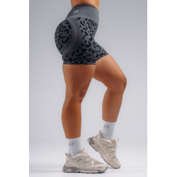 Nebbia Push-Up Compression Leopard Shorts 856 Black