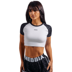 Nebbia Crop Top Black Leopard 861