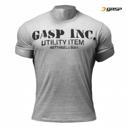 GASP Basic Utility Tee grey melange XXXL