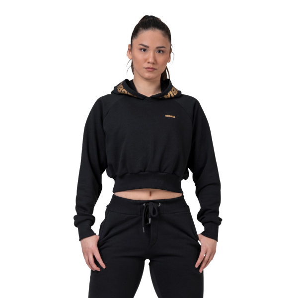 Nebbia Golden Cropped Hoodie 824